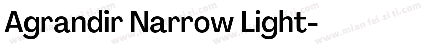 Agrandir Narrow Light字体转换